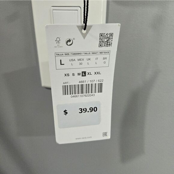 🐢 Zara Floral Print Corset Top SIZE L - Picture 4 of 12